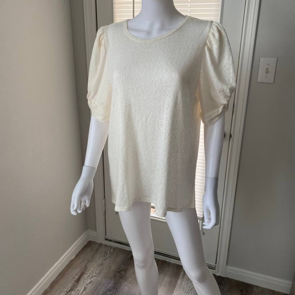 Bobeau Knitted Top Short Sleeve Sz L